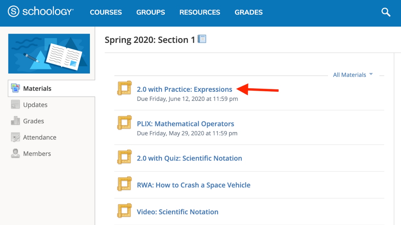 Schoology Screnshot 3